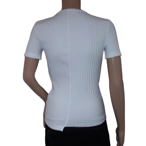 Helmut Lang LUXE PIMA SHORT-SLEEVE TOP - Picture 2 of 4